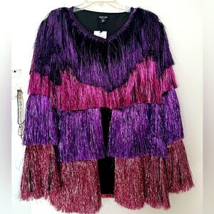 Nasty Gal Tinsel Fringe Jacket